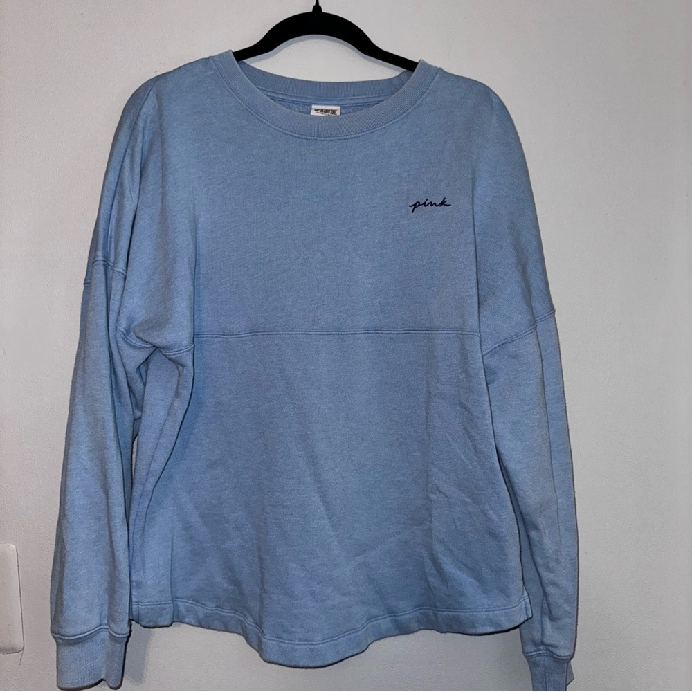 PINK Victoria's Secret Light Blue Sweatshirt